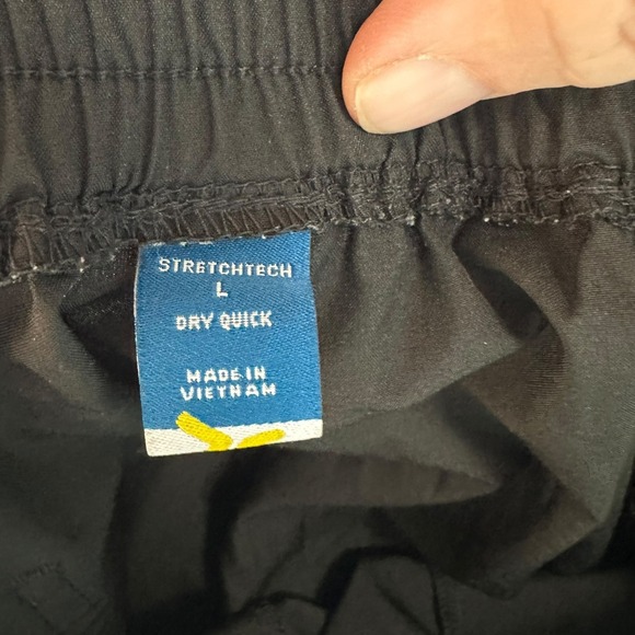 Old navy STRETCH TECH Dry Quick Black Jogger Pants Women Size L Elastic Waist - Picture 5 of 7